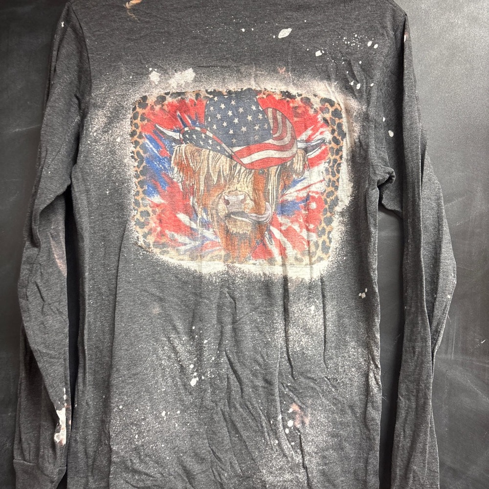 Patriotic Graphic Long Sleeve Shirt